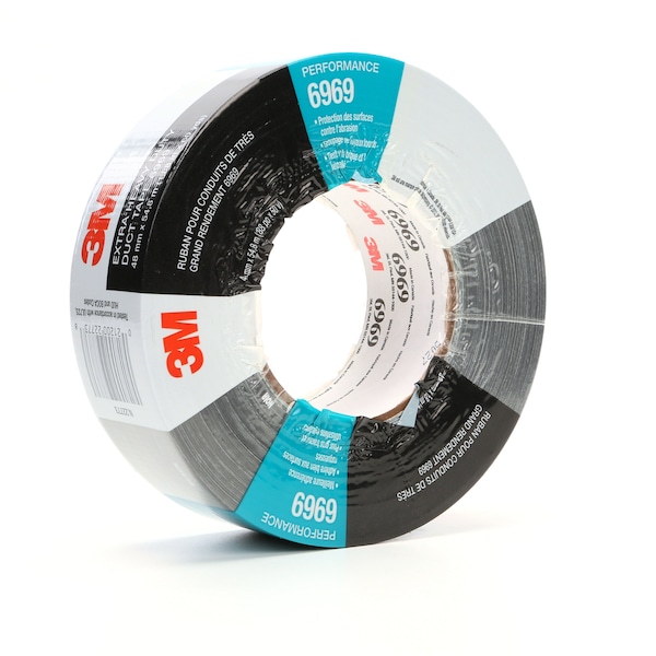 3M Duct Tape, 2 In x 60 yd, 10.5 mil, Black - 6969