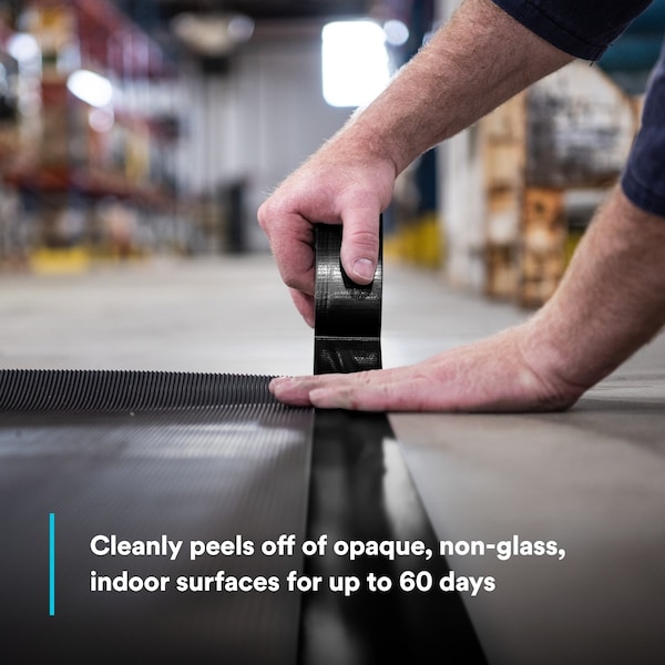 3M Duct Tape, 2 In x 60 yd, 10.5 mil, Black - 6969