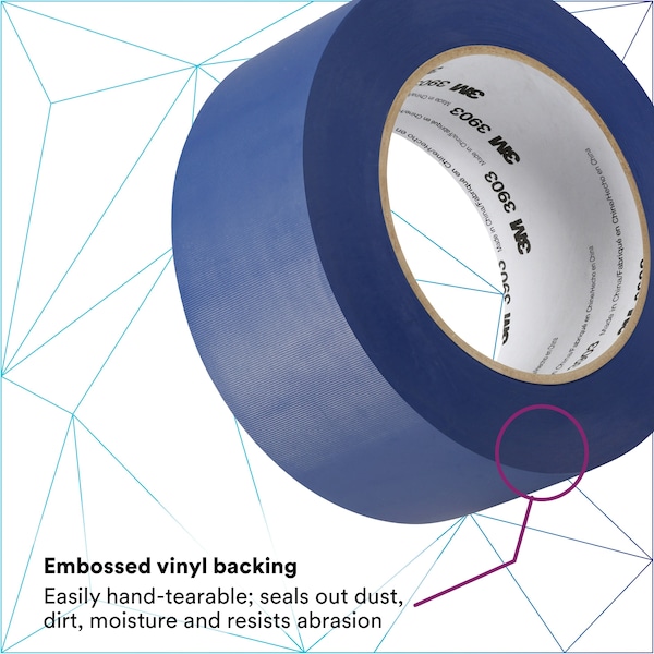 3M Duct Tape, 2 x 50 yd, 6.5 mil, Blue, Vinyl - 3903