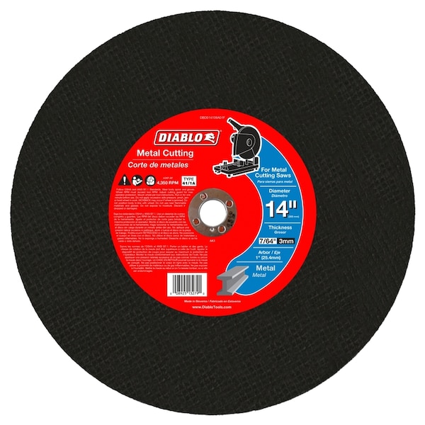 Diablo Diablo 14 in. D X 1 in. Metal Cut-Off Disc - DBD014109A01F