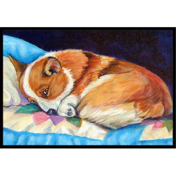 Carolines Treasures 18 x 27 in. Corgi Indoor Outdoor Mat - 7291MAT