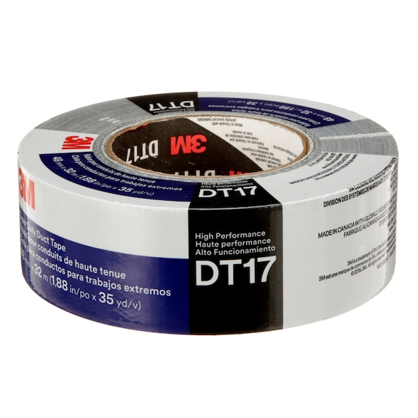 3M Duct Tape, Black, 17 mil, 32m L x 48mm W - DT17