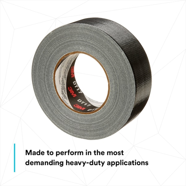 3M Duct Tape, Black, 17 mil, 32m L x 48mm W - DT17