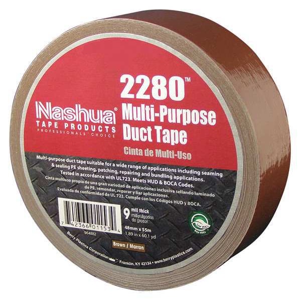 Nashua Duct Tape, 48mm x 55m, 9 mil, Brown - 2280