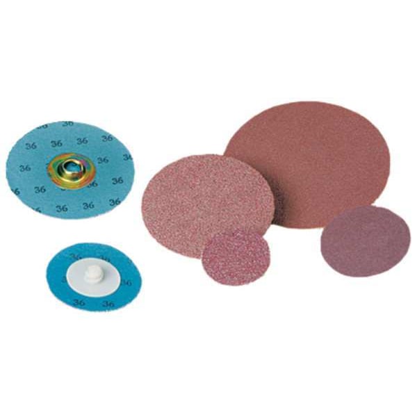 Standard Abrasives Quick Change Disc, 2in Dia, 24, PK100 - 7100064327