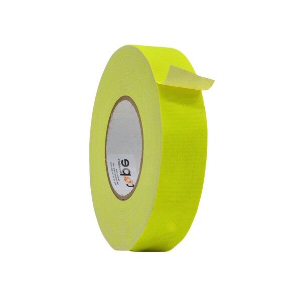 Wod Tape GTC12F Gaffer Tape Fluorescent Yellow 1.5 in. X 60 ft., 32PK - WOD GTC12F-01500-32-60-FYE