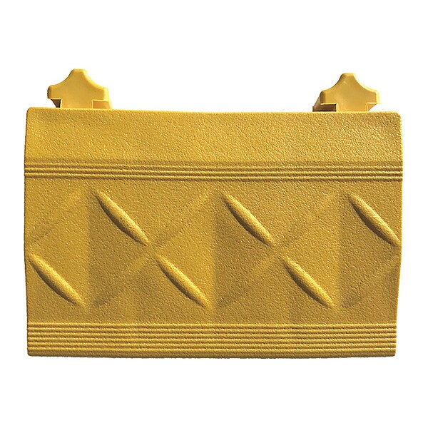 Ergo Advantage Safe-Flex Ramp Edge, 1 in Thickness, 6 in L, Yellow - A11Y