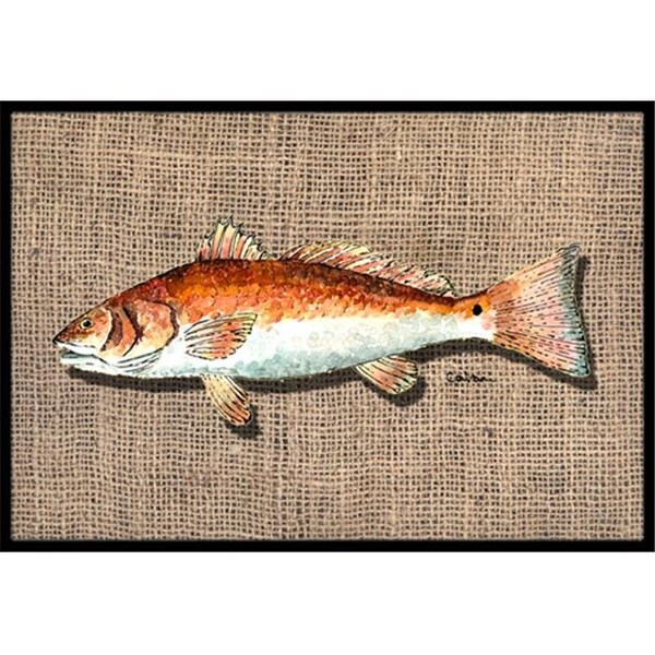 Carolines Treasures Carolines Treasures 8736MAT Fish Red Fish Indoor Or Outdoor Mat - 18 x 27 in. - 8736MAT