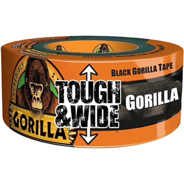 Gorilla Glue 2.88 x 25 Yard Tough-N-Wide Duct Tape, Black - GO44682
