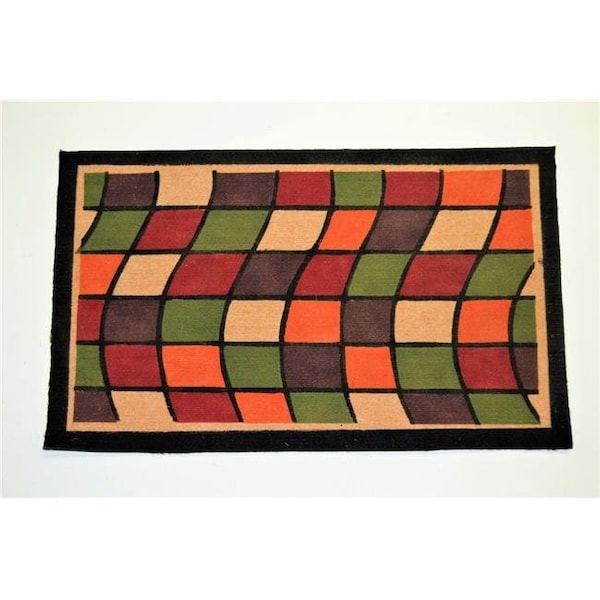 Geo Crafts Geo Crafts G394-48 30 x 48 in. PVC Backed Windows Coco Doormat - G394-48