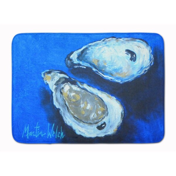 Carolines Treasures Oysters Seafood Four Machine Washable Memory Foam Mat - MW1095RUG