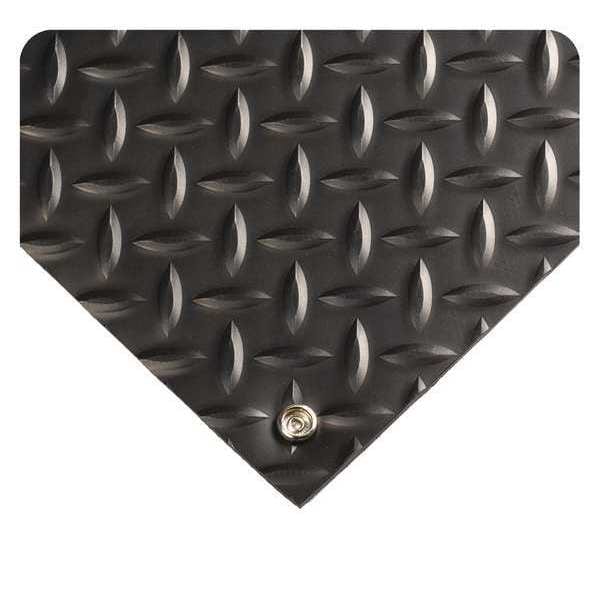 Wearwell Black Electrically Conductive Runner, 5/32" Thick, PVC Surface With Nitrile Infused Sponge - 785.532X3X10DPBK