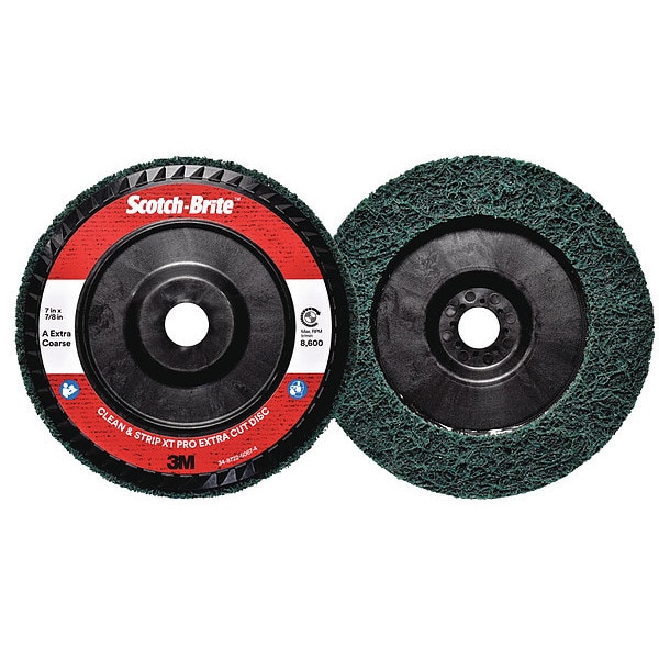 Scotch-Brite 7" dia. Type 27 100 grit Extra Coarse Aluminum Oxide Quick Change Disc - 7100175508