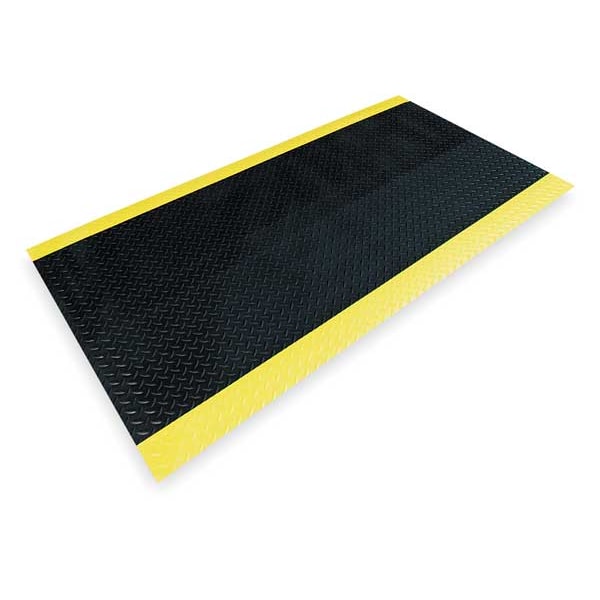 Notrax Black Switchboard Runner, 1/4 in Thick, Vinyl - 831C0036BY-12
