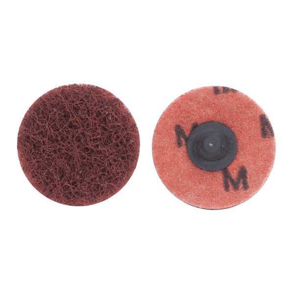 Merit Quick Change Disc, 3in.Dia, Medium, 100Grit - 08834164065
