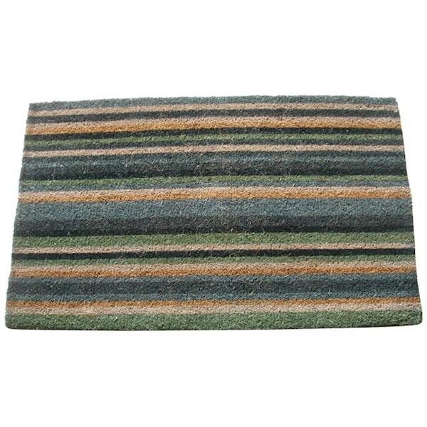 Geo Crafts Geo Crafts G280-48B PVC 30 x 48 in. PVC VCS Stripe Doormat - Blue - G280-48B PVC