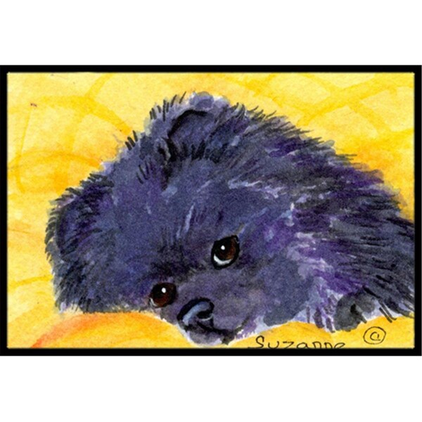 Carolines Treasures Pomeranian Indoor Outdoor Mat - 18 x 27 in. - SS8839MAT