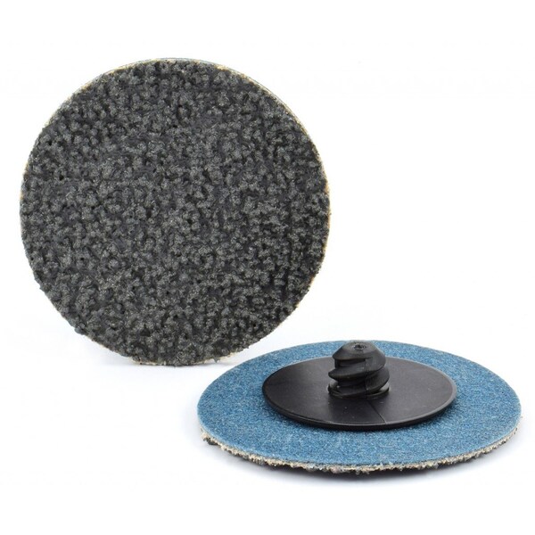 Arc Abrasives 2" Type R Silicon Carbide, Compact Grain Quick-Lok Disc, 80 Grit - 31654-8