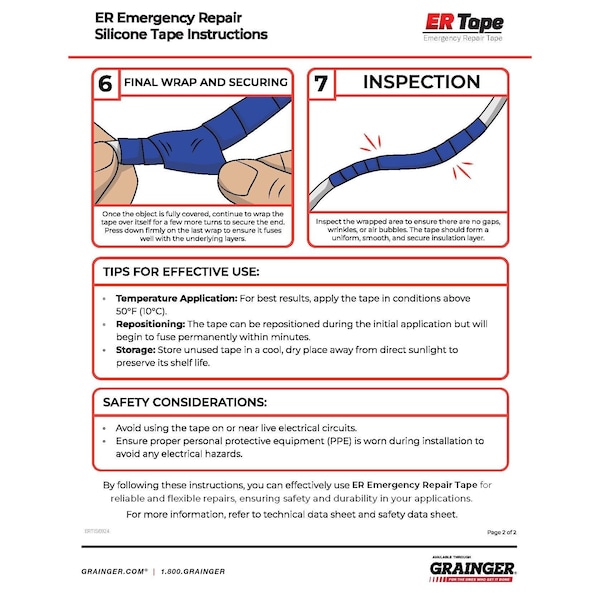 Er Tape Triangle Self Fusing Tape, 1 In, 0.020 In. - GL20R67100