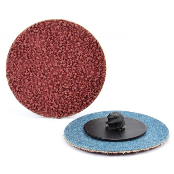 Arc Abrasives 2" Type R Aluminum Oxide, Compact Grain Quick-Lok Disc, 80 Grit - 31654-5