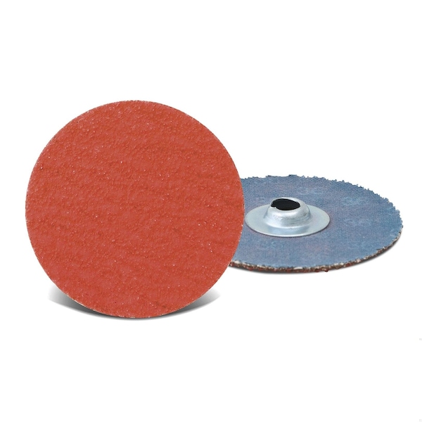 Cgw Abrasives Laminated Coated Abrasive Quick-Change Disc, 1-1/2 in Dia Disc, 36 Grit, Medium Grade, C3 Ceramic Ab - 59941