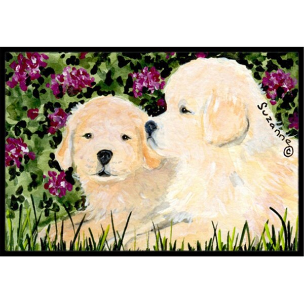Carolines Treasures Golden Retriever Indoor Outdoor Mat - 18 x 27 in. - SS8826MAT