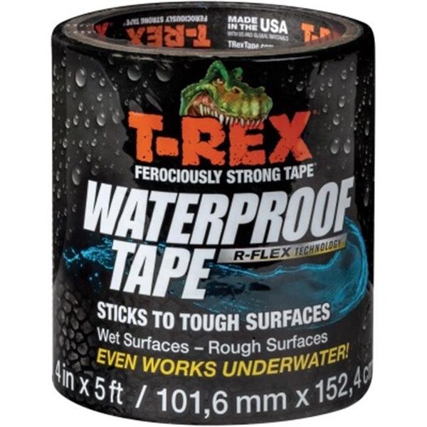 Duck Brand Duck Brand DUC285987 2 in. x 5 ft. T-Rex Waterproof Tape - Black - DUC285987
