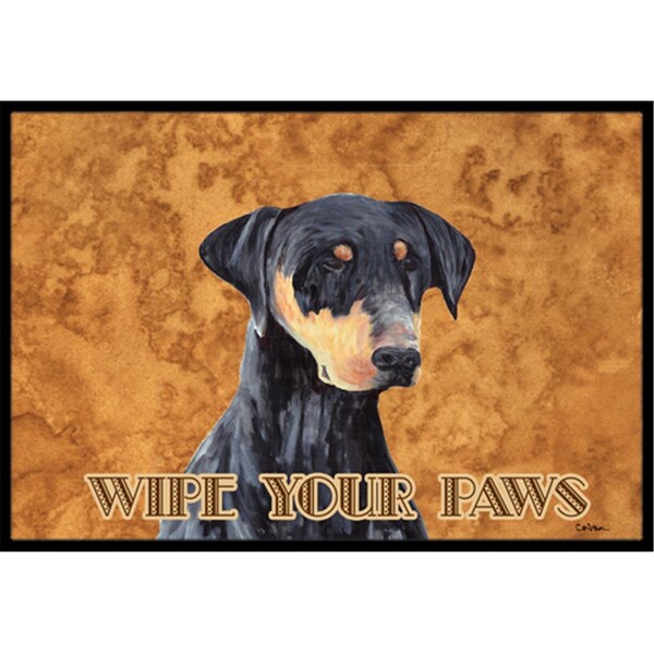 Carolines Treasures 24 x 36 in. Doberman Indoor Or Outdoor Doormat - SC9126JMAT