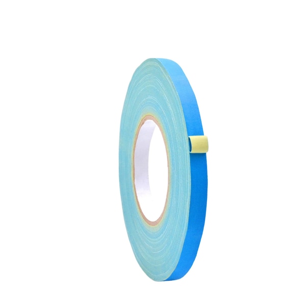 Wod Tape GTC12 Gaffer Tape Low Gloss Finish Film 1/2 in. X 60 ft. Light Blue, 96PK - WOD GTC12-00500-96-60-LBL