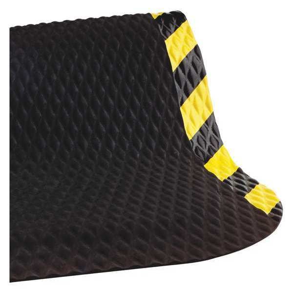 Hog Heaven Antifatigue Mat, 6 ft. L x 4 ft. W, 7/8" Thickness, Black/Yellow - MAT137