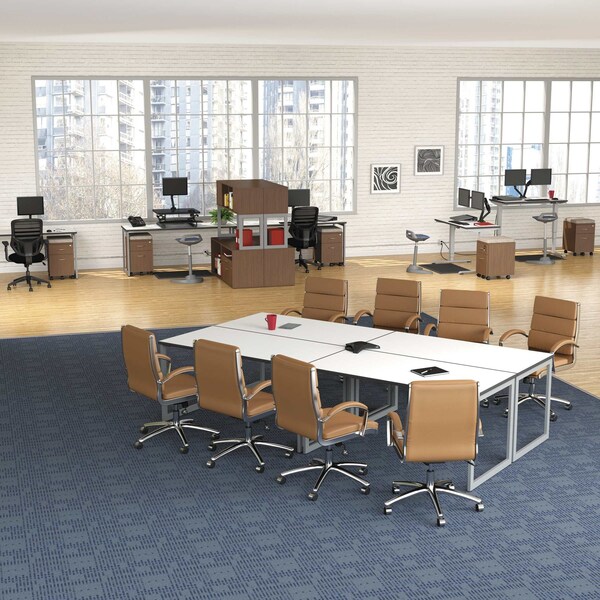 Alera Antifatigue Mat, 36" L x 24" W, 0.63" Thickness, Hard Floor/All Pile Carpets, Black - ALEAE23AFM