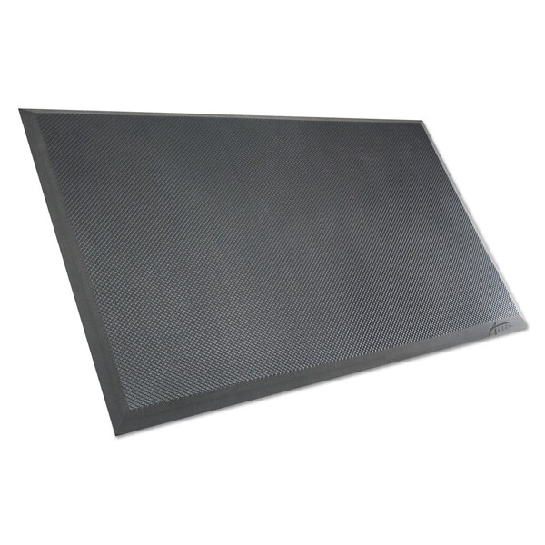 Alera Antifatigue Mat, 36" L x 24" W, 0.63" Thickness, Hard Floor/All Pile Carpets, Black - ALEAE23AFM