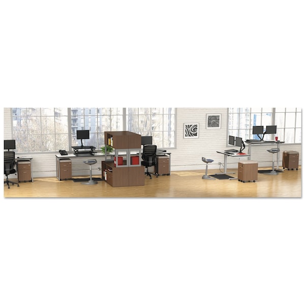 Alera Antifatigue Mat, 36" L x 24" W, 0.63" Thickness, Hard Floor/All Pile Carpets, Black - ALEAE23AFM
