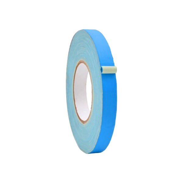 Wod Tape GTC12 Gaffer Tape Low Gloss Finish Film 3/4 in. X 60 ft. Light Blue, 64PK - WOD GTC12-00750-64-60-LBL
