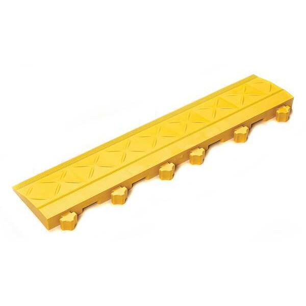 Ergo Advantage Safe-Flex Ramp Edge, PVC, 4 in W x 18 in L, 1 in Thick, 10 PK - ESDA4-Y