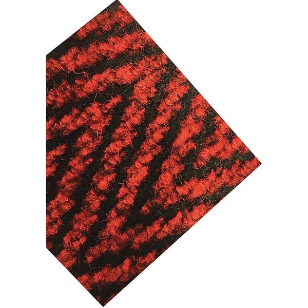 Zoro Select Entrance Mat, Polypropylene, 3/8 in Thick, Burgundy, 3 ft W x 4 ft L - 36EC84