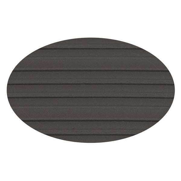 Condor Antifatigue Mat, 3 ft. L x 2 ft. W, 3/8" Thickness, Closed Cell PVC Foam, Corrugated, Black - 39R808