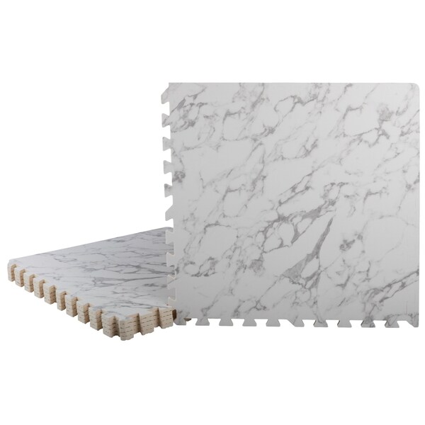 Stalwart Foam Floor Tiles - 24sqft Baby Play Mat - Interlocking Puzzle Mat by Marble - 75-6411