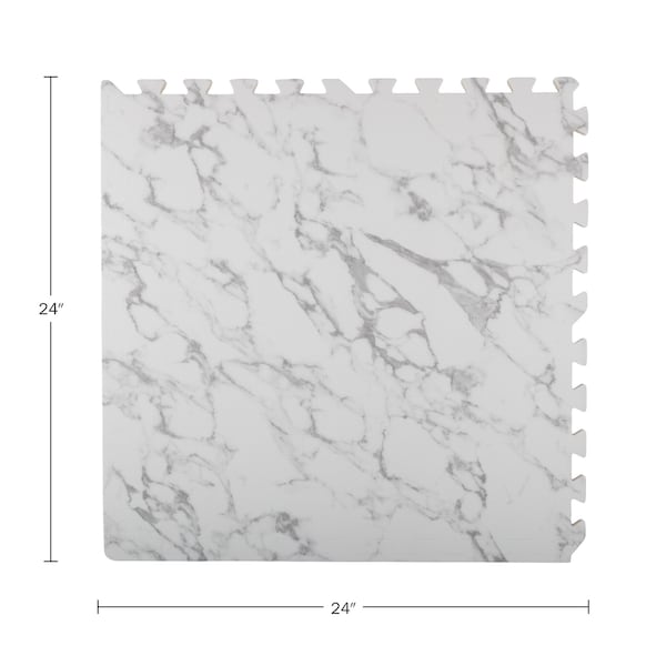 Stalwart Foam Floor Tiles - 24sqft Baby Play Mat - Interlocking Puzzle Mat by Marble - 75-6411