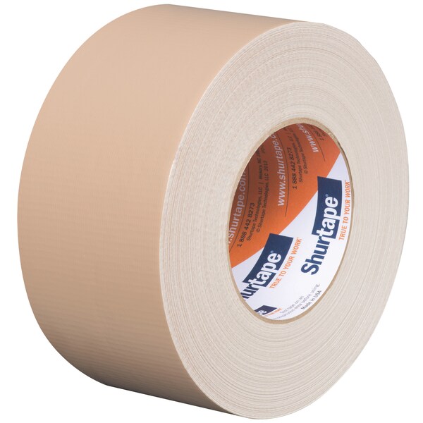 Shurtape Tape, Duct Type, 72mm Duct Tape W - PC 618 BEI-72MM X 55M-16 RLS/CS