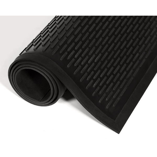 Crown Matting Technologies Indoor/Outdoor Scraper Mat, 0.25" Thick, Black, 43.75 in W x 66 in L - TD 0046BK