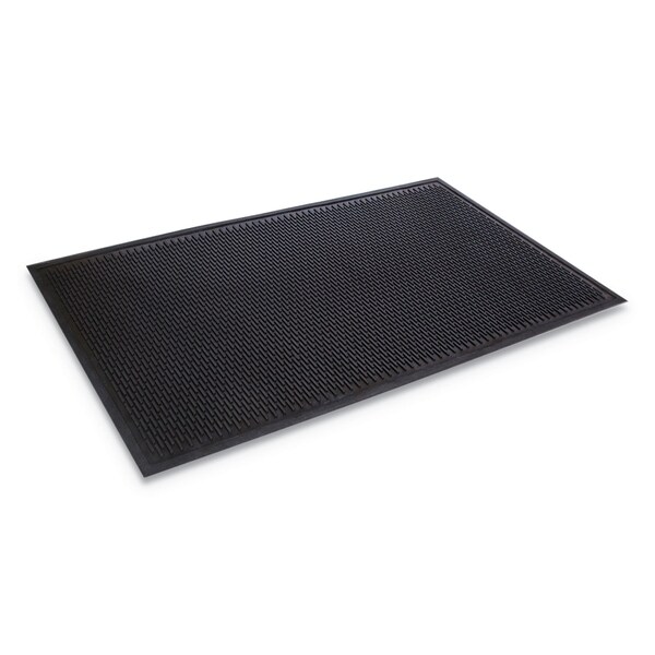 Crown Matting Technologies Indoor/Outdoor Scraper Mat, 0.25" Thick, Black, 43.75 in W x 66 in L - TD 0046BK
