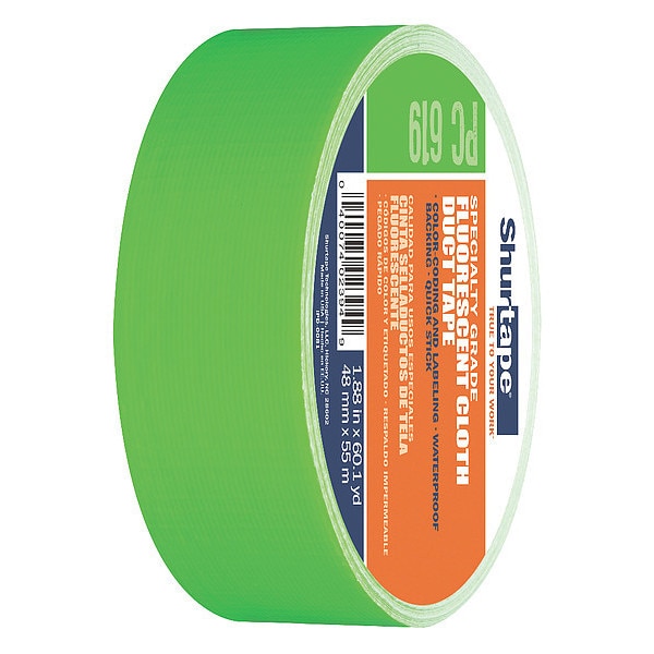Shurtape Tape, Duct Type, 48mm Duct Tape W - PC 619 FLG-48MM X 55M-24 RLS/CS