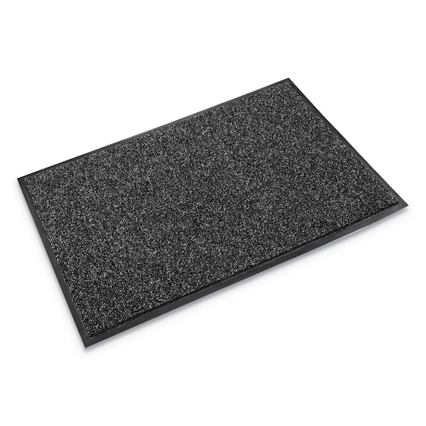 Crown Matting Technologies Cross-Over Wiper Mat, 0.31" Thick, Gray, 48 in W x 6 in L - CS-0046GY