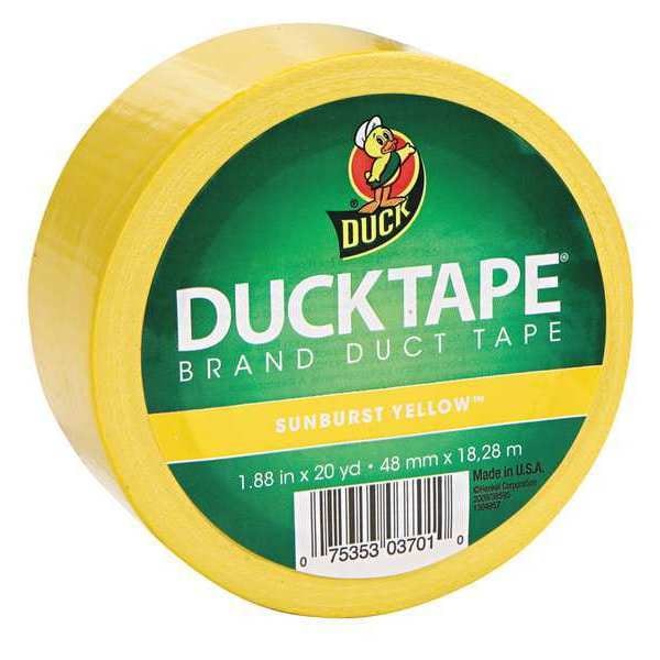 Duck Brand Duct Tape, 1.88 in.x20 yd., Yellow - 519615