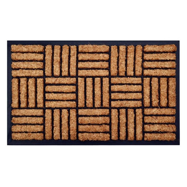 Jmj Rubber Molded Coir Brush Door Mat - LE 81168