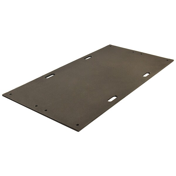 Checkers Ground Protection Mat, High Density Polyethylene, 3 ft W x 6 ft L, 1/2 in Thick - AM36S1