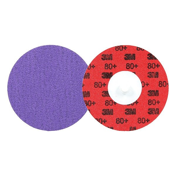 3M Cubitron Quick-Change Disc, Ceramic, 3 in Dia., PK50 - 7100332405