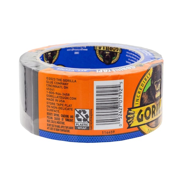 Gorilla Glue Gorilla All Weather 1.88 in. W X 10 yd L Black Repair Tape - 110418