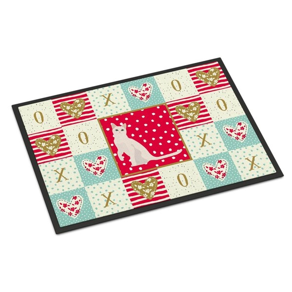 Carolines Treasures 18 x 27 in. Burmilla No.1 Cat Love Indoor or Outdoor Mat - CK5749MAT